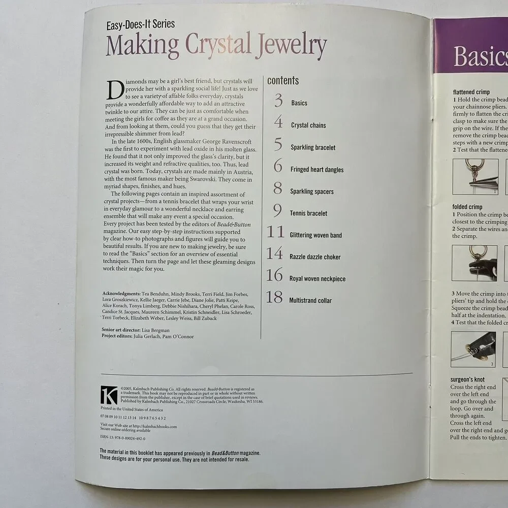 Making Crystal Jewelry The Basics of Bead Stringing Fun Fashion Jewelry Set of 3